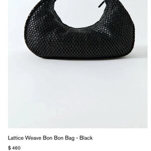St Agni weave bon bon bag black $460